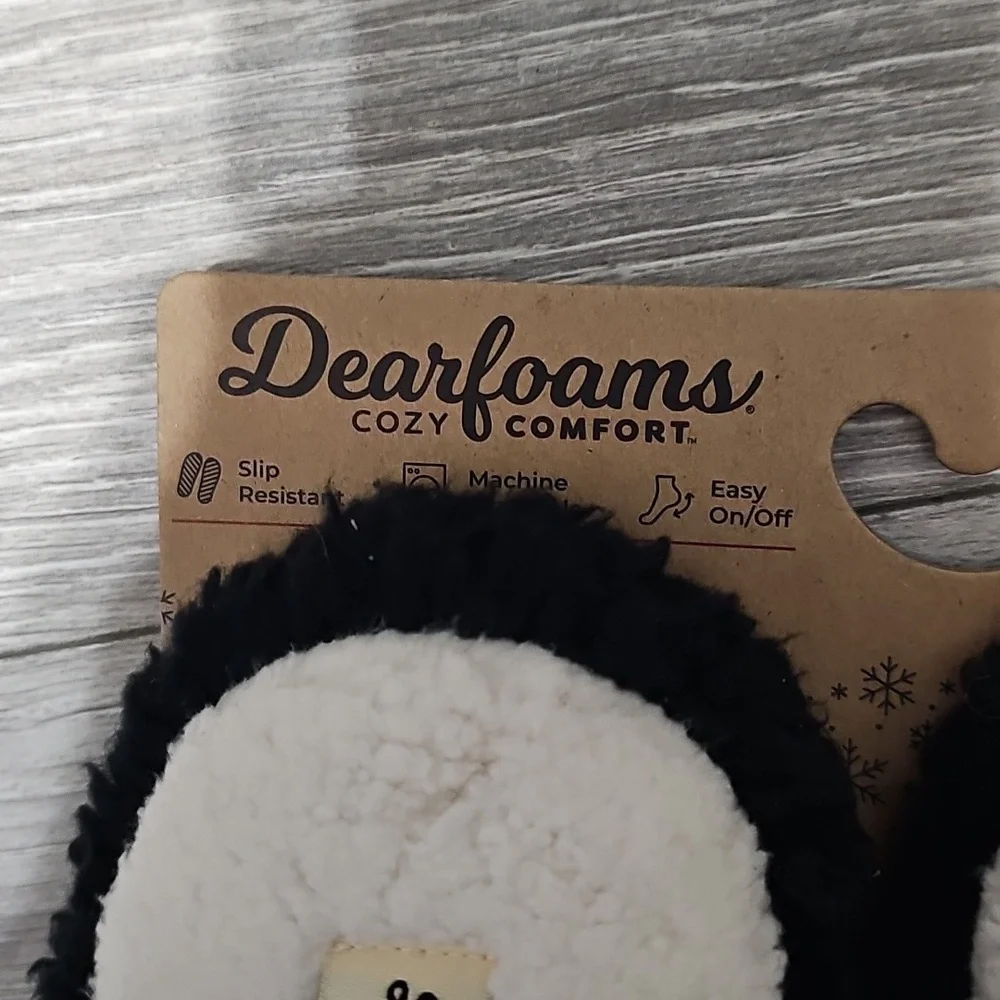 Nwt dearfoams penguins slippers unisex - Picture 3 of 3